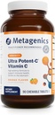 Metagenics Ultra Potent-C Chewable - 250 mg Vitamina Buffered C con Bioflavonoides, L-Lysine & L-Cysteine - Soporte inmunológico y antioxidante - No GMO, libre de gluten - sabor natural naranja - 90 tabletas