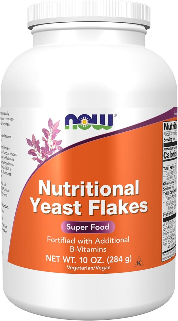 AHORA Suplementos Alimentarios, Flakes de Levadura Nutricional, Fortificado con B-Vitamin adicionales, Super Comida, 10-Once