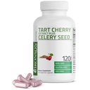 Bronson Tart Cherry Extract + Celery Seed Capsules - Powerful Uric Acid Cleanse, Joint Mobility Support &amp; Muscle Recovery Supplement - Non GMO Formula, 120 Vegetarian Capsules
