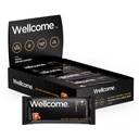 Wellcome Salted Caramel Marine Collagen Protein Bar con Reishi Mushroom For Energy and Immune Support - Adaptogenic Snack Bar - Dairy Free Health Bar for Functional Active Lifestyle (Pack of 12)