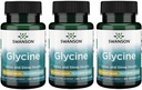 Swanson Amino Ajipure Glycine Pharmaceutical Grade 500 Milligrams 60 Veg Capsules (3 Pack)