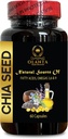 CHIA Suplemento de semillas - fibra alta y proteína con suplemento Omega-3, vitamina de semilla de chia, aceite de semilla de chia Vegan, suaves aceite de semilla de chia - 1 botella
