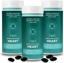 Iwi Life Heart Omega-3, 180 Softgels (90 Servings), Vegan Plant-Based Algae Omega Fatty Acids + EPA, Heart Health Support Suplemento dietético, Krill " Fish Oil Alternative, No Fishy Aftertaste