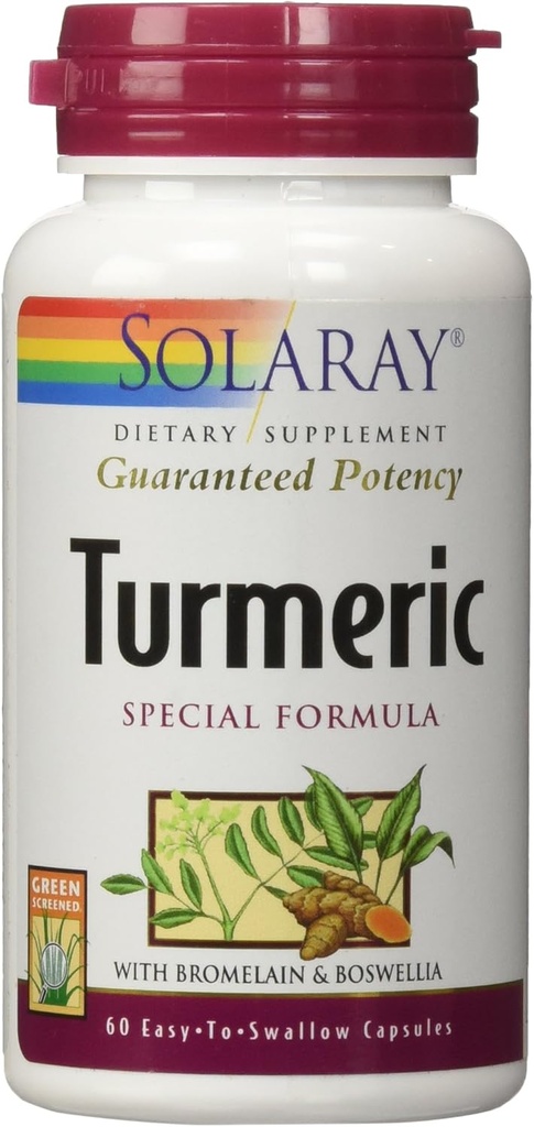 Solaray - Turmeric Especial, 60 cápsulas