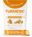 HumanN Turmeric Chews Suplemento – Complejo de Curcumina de Alta Absorción Estudiada Clínicamente - Orange Citrus Flavor – de SuperBeets Makers – Salud Conjunta – 30 Conteo