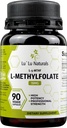 Lu'Lu Naturals L-Methylfolate 15mg Ácido Folico optimizado y activado. 90 Veggie Caps Methyl Folate, L-5-mthf