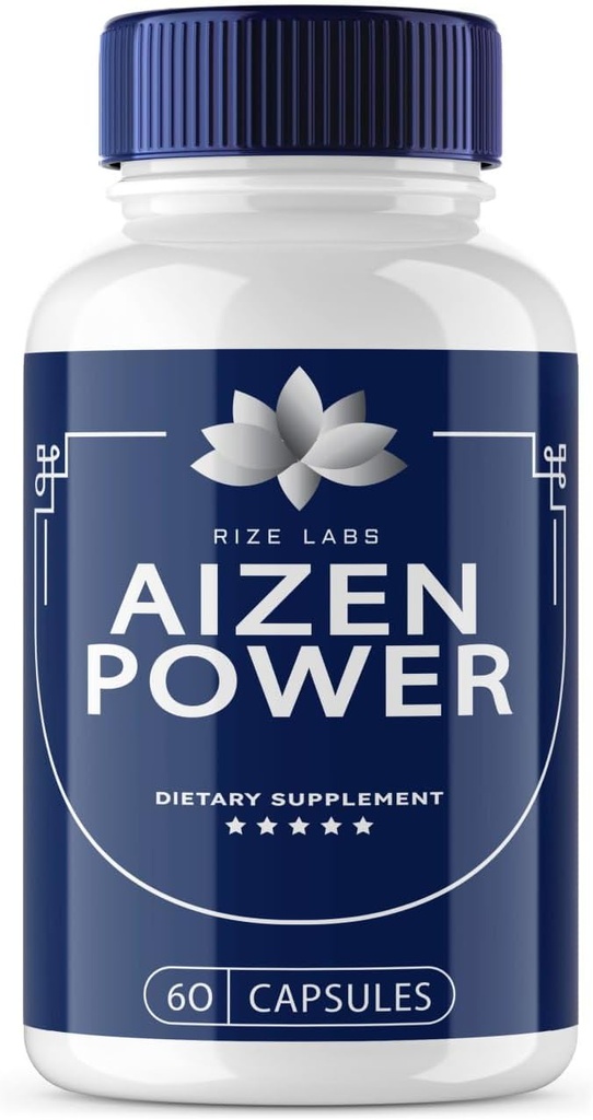 rize labs - Aizen Power for Men, All Natural Male Supplement to Boost Energy and Performance (60 Capsules)