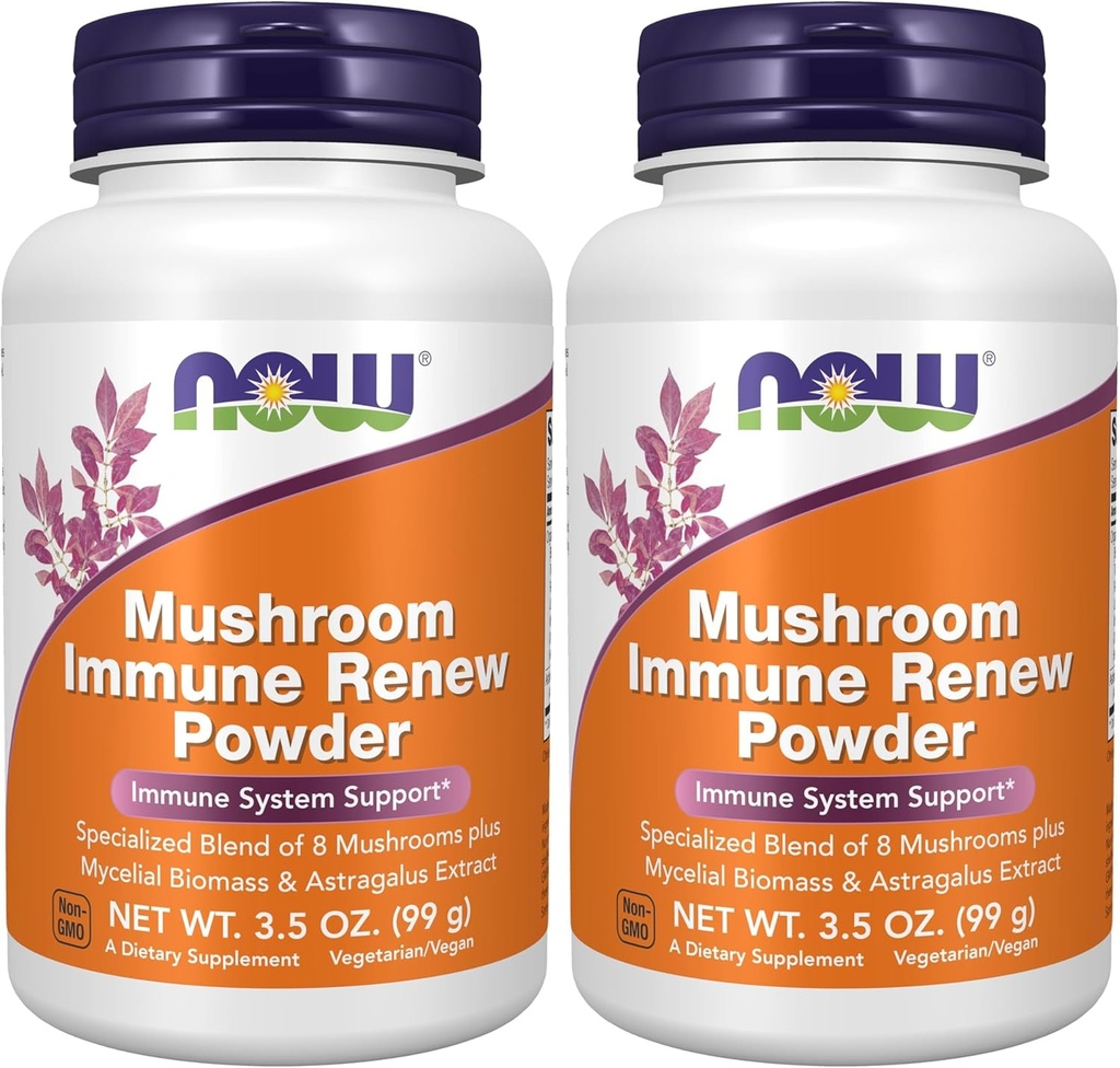 AHORA Suplementos, Mushroom Immune Renovar con Astragalus Root Extract, Immune System Support*, 3.5-Ounce (Pack of 2)