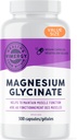 Vimergy Magnesium Glycinate – Stress Support – Chelated to avoid Tummy Upset*– Promueve la salud cardíaca y la energía*– Kosher, Vegan Gluten-Free – 300 Caps
