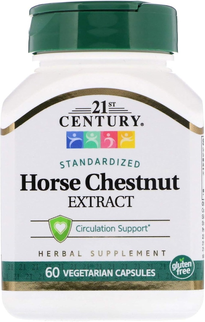 21st Century Horse Chestnut Seed Extract Vegetarian Capsules - 60 ct, Pack de 6