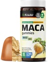 Maca Root Gummies - 1800 mg Strength - 90 Chews veganos - Apoyo natural para hombres y mujeres - Suplemento de raíz de la Maca peruana - Banana Flavour Chews