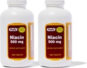 Rugby Niacin 500mg - Vitamina B3 Suplemento para Hombres y Mujeres - 1.000 Tabletas (2-Pack)