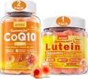 NEVISS Azúcar Gummies de Lutein 60 Cuenta + CoQ10 Gummies 120 Cuenta