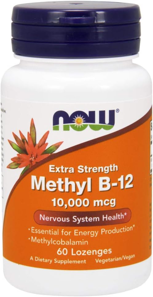 AHORA Foods Metil B-12 10000 mcg, 60 Lozenges (Pack of 2)