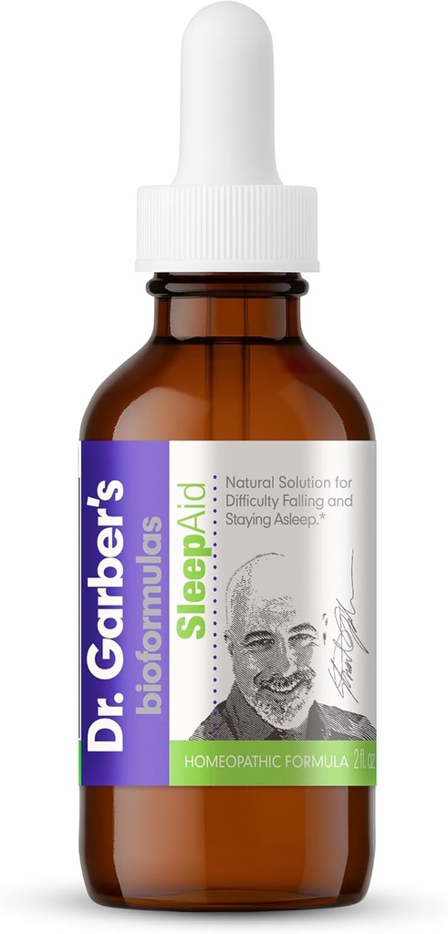 Dr. Garber's Natural Solutions Sleep Aid Oral Drops - Gemmotherapy Liquid Supplement: Supports a Safe & Healthy Sleep Cycle, Calmness & Relaxation - 60ml