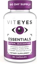Viteyes Essentials Eye Health Suplemento dietético, Lutein " Zeaxanthin para soporte Macular, 90 cápsulas