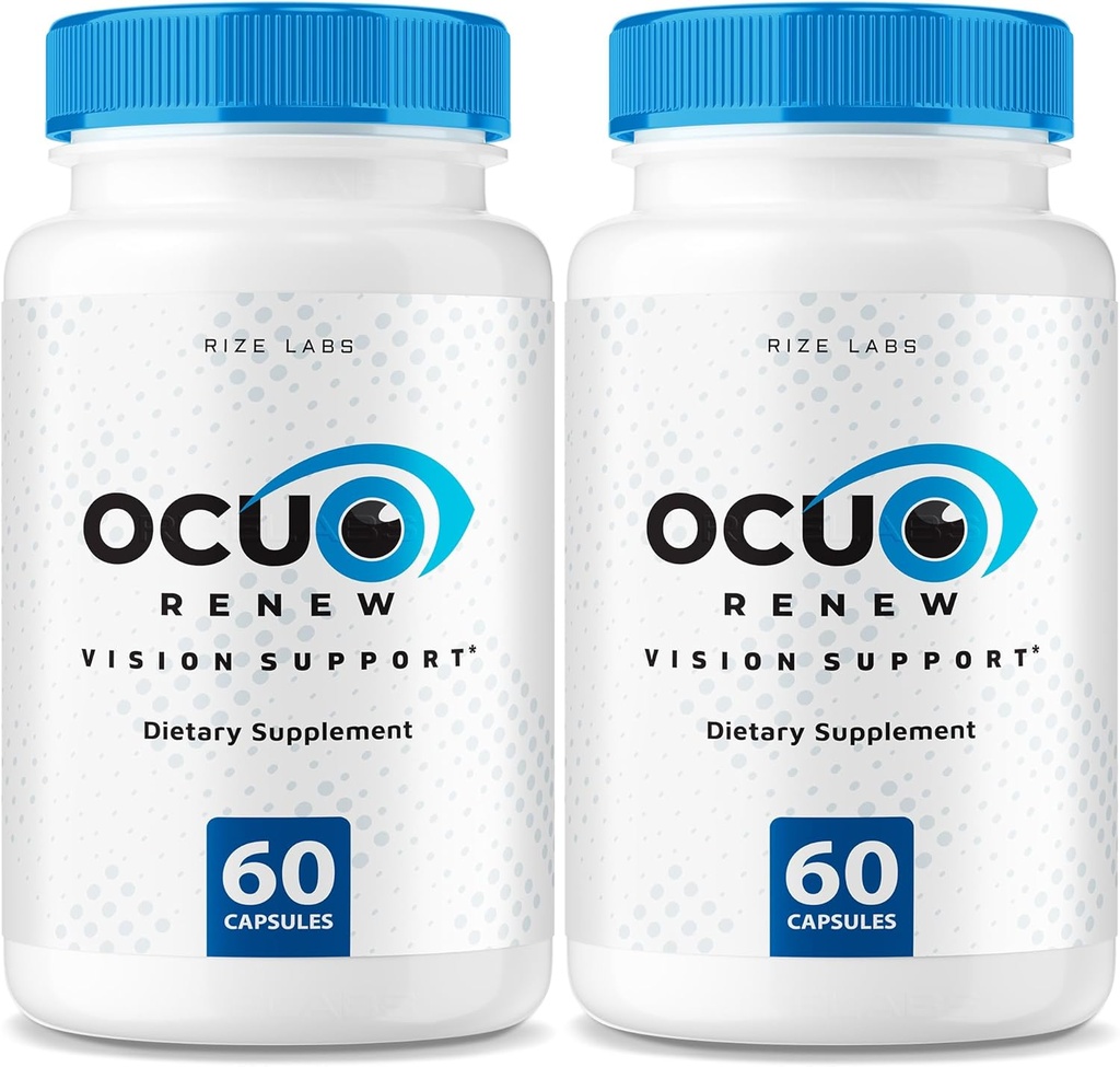 rize labs - Ocurenew Vision Support Supplement, All-Natural Capsules for The Improvement of Vision Health and Better Ability to Focus, Support Healthy Eye Functions (120 Capsules)