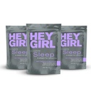 Hey Girl Sleep Tea - Natural Herbal Bedtime Tea Bags with Chamomile, Passion Flower, Valerian Root, Lemon Balm - Calming, Relaxing Adults Sleepy Night Time Té - Relaxation Gifts for Women 3-packs