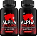Alpha Stallion Pills Official Formula - AlphaStallion Capsules High Performance Formula - Maximum Strength, Alpha Stallion All-Natural Formula, StallionAlpha Reviews (2 Pack - 120 Capsules)