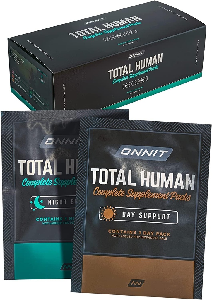 Paquete de Multivitaminas Día y Noche para Paquetes de Suplemento Humano Total Onnit - Conjunto Completo de Vitaminas y Minerales para el Humano Total - Apoyo para la Salud Inmune y la resistencia