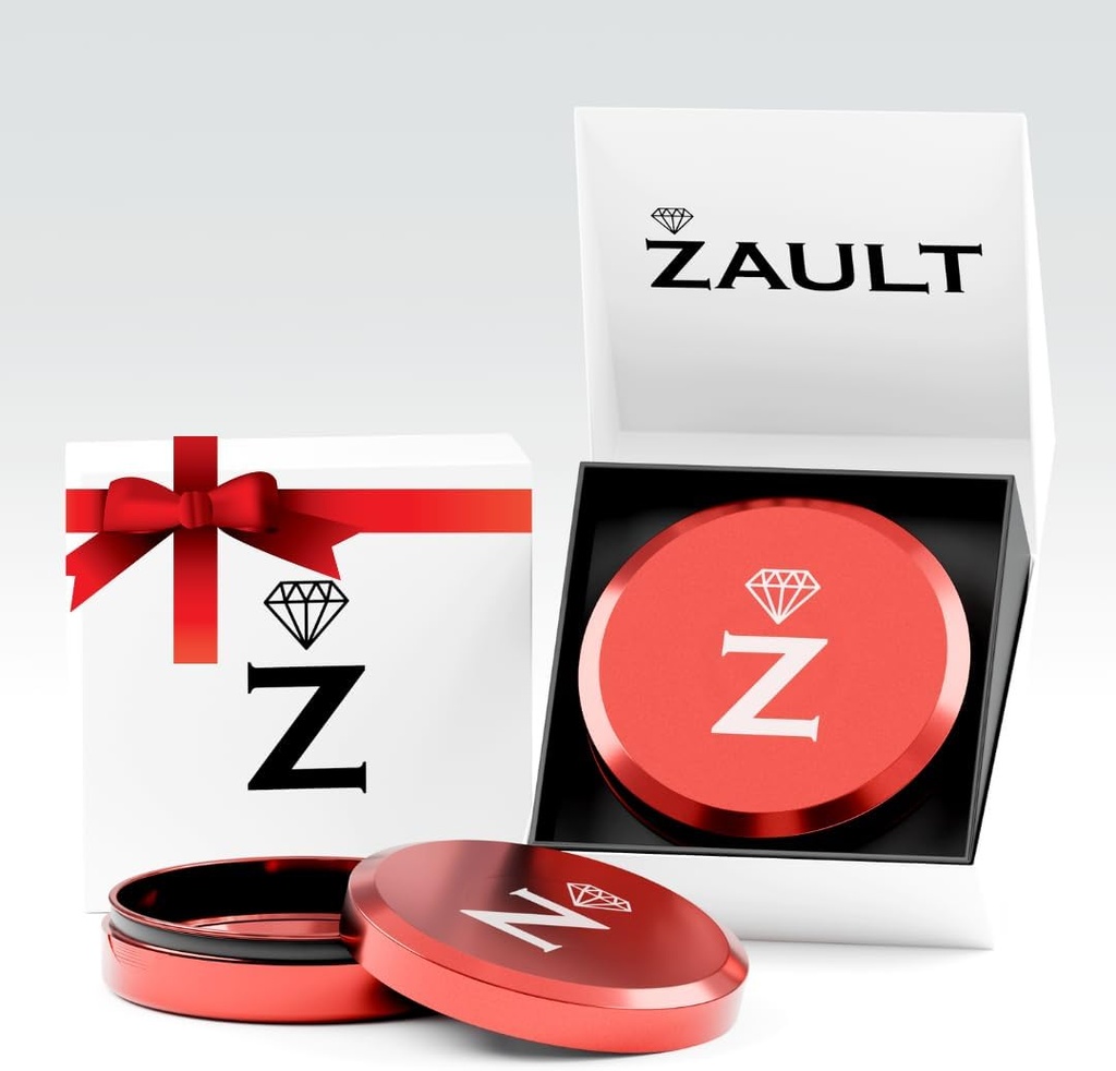 Patrator Zyn Metal Can, Aluminum Zyn Container " Holder, Snus Tin For Zyn Pouches, with Deluxe Gift Box For Him/Men/Husband/Boyfriend (Red)
