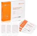 Vestir transparente de EalionMed, Bandage de la herida, Patch adhesivo, 4'' x 4,75'', 50 Pack, Clear, Respiraable, Confortable, Escudo de la ducha, Bandage del tatuaje