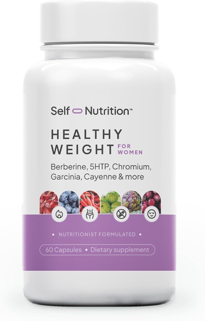 Healthy Weight Loss Supplement for Women, Vegan, Appetite and Craving Control, Fat Burner, Metaboilism Booster, Weight Loss Supplement, Metabolism and Mood Booster - 60 Units
