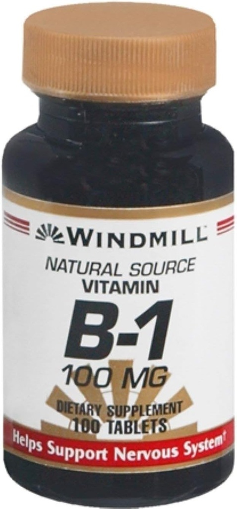 Vitamina B-1 100 mg Tabletas 100 Tabletas (Pack of 10)
