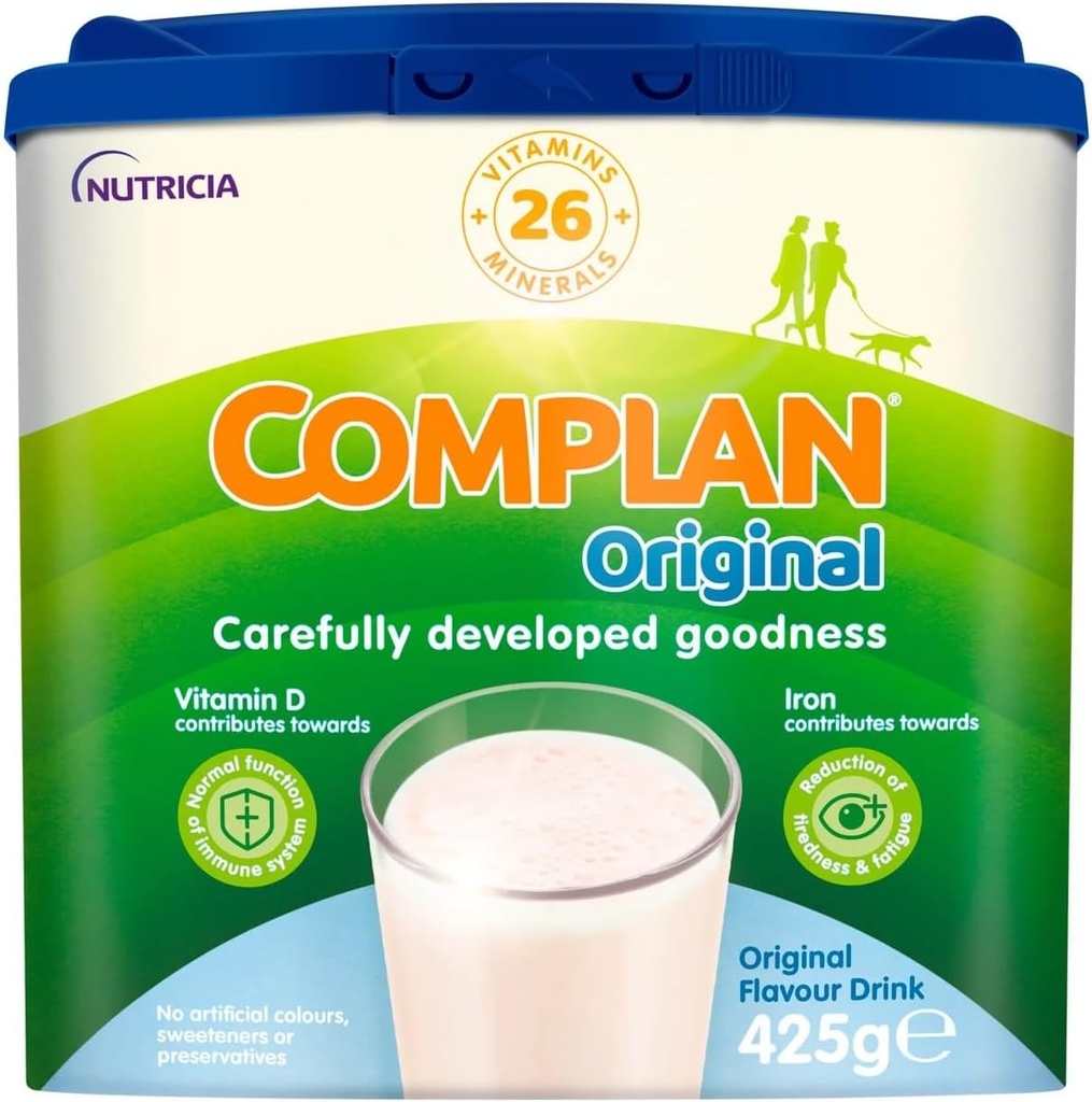 Complan Nutritious Vitamin Rich Drink Original Flavour 425g 7-8 Servings