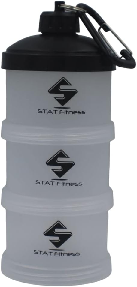 STAT Stacker - Portable suplemento en polvo contenedor de viaje (2)