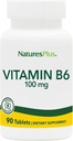 Natures Plus Vitamin B6 100 mg - Vegetarian, Gluten Free - 90 Tablets, 90 Servings