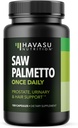 Saw Palmetto for Men Prostate Health Supplement to Promote Urinary Tract Function - 500mg Por Serving - 100 Cuenta - DHT Blocker Hair Vitamina - Vegan, Capsules no GMO, Más de 3 meses de suministro