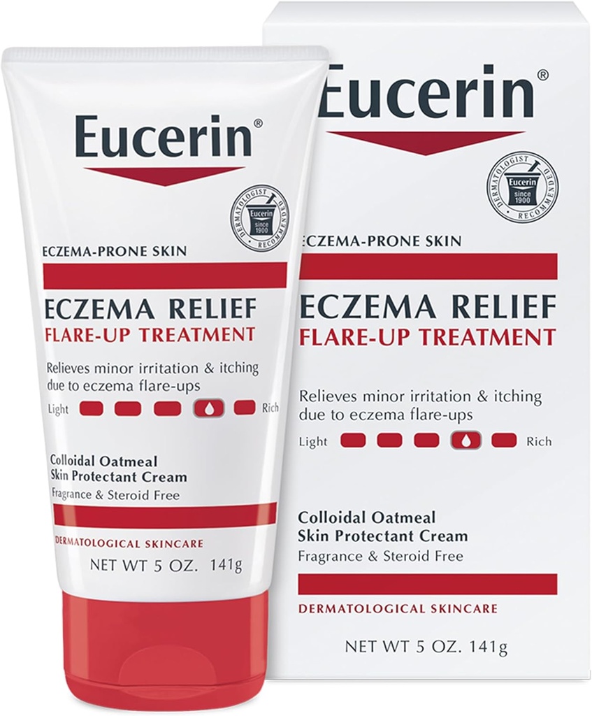 Tratamiento de remolino de Eucerin Eczema Relief - Proporciona alivio inmediato para la piel de Eczema-Prone - 5 oz. Tube
