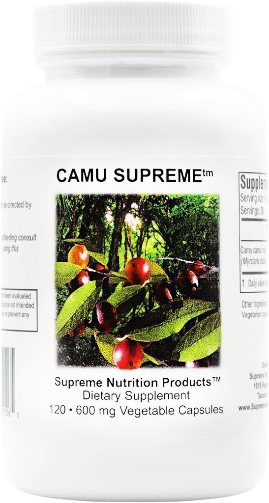 Alta Nutrición Camu Supreme, 120 Pure Camu Fruta Capsulas Vegetarianas