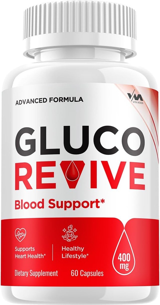 (1 Pack) Gluco Revive Supplement, GlucoRevive Capsule - Advanced Formula ReviveGluco, GlucoRevive Maximum Strength Reviews, 60 cápsulas