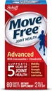 Move Free Advanced, 80 tabletas - Suplemento Conjunto de Salud con Glucosamina y Condroitina