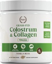 Grass-Fed Colostrum " Collagen Powder ← Gut Health, Hair, Skin " Joint Support Silencio New Zealand Bovine Colostrum, Hydrolyzed Collagen Peptides, 300mcg Biotin ← Vanilla Bean ← 28 Servings