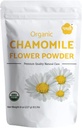 Iyasa Holistics Organic Chamomile Flower Powder, Grado de Alimentos para Hornear, Cocinar, Té, Bebidas de Verano, DIY Skin and Hair Care Products, Natural Face Packs, Face Mask 8 oz 223 gm