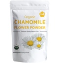Iyasa Holistics Organic Chamomile Flower Powder, Grado de Alimentos para Hornear, Cocinar, Té, Bebidas de Verano, DIY Skin and Hair Care Products, Natural Face Packs, Face Mask 8 oz 223 gm