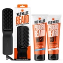 Wild Willies Beard Grooming Kit - Beard Straightener for Men, PROGRO - Fortified with Biotin & Caffeine for Hair Growth, Wash, Hydration - Ionic 2-in-1 Heated Comb Brush, Made in USA