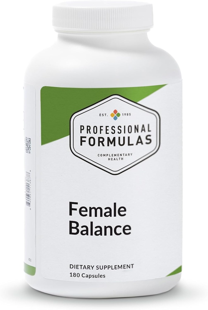 Fórmulas Profesionales Equilibrio femenino – Glandulares con Root de Cohosh Negro, Vitaminas y Minerales para apoyar equilibrio hormonal premenstrual y menopausia y bienestar emocional - Gluten Free, 90 cápsulas