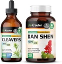 BIO KRAUTER Cleavers Tincture 4 Fl. Oz. " Dan Shen 100 Capsules