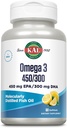 KAL 450/300 1280 Mg Omega 3, Lemon, 60 Conde