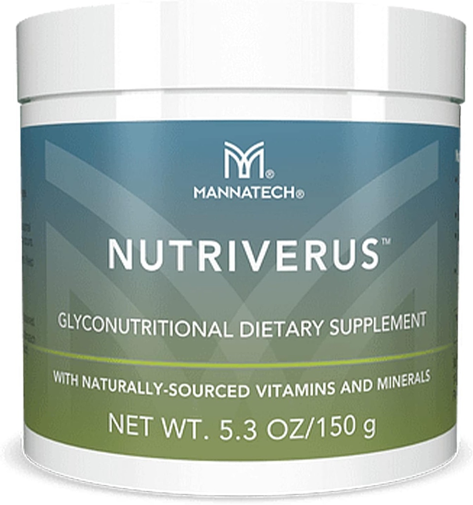 NutriVerus Glyconutritional Supplement, 5.3oz/150g with Naturally Sourced Vitamin A, Vitamina C, Vitamina B Complex and Vitamin D. Rich in Antioxidants Supplement and Promotes Immune Support Supplement