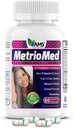 America Medic &amp; Science MetrioMed 60 Capsules ← Suplemento de fertilidad para las mujeres vivieron píldoras orgánicas con Cohosh Negro, Chasteberry y Red Clover Herbs