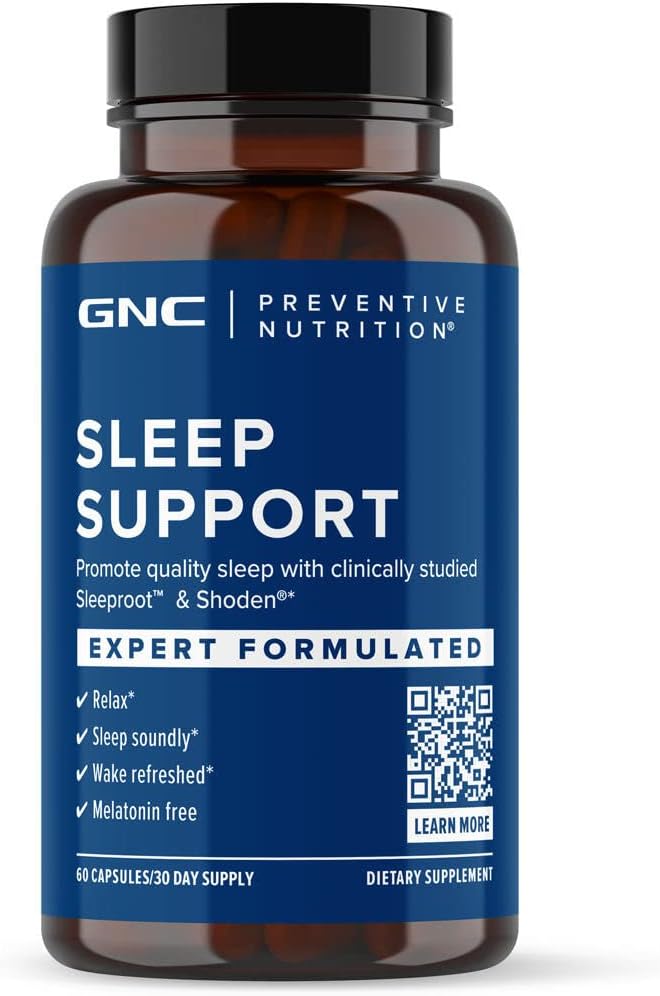 GNC Preventive Nutrition Sleep Support - 60 cápsulas, 30 prestaciones