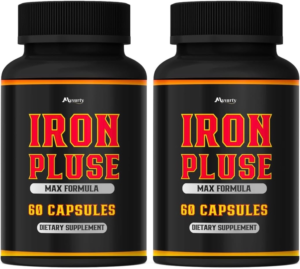 (2 Pack) IronPulse Capsules Max Fórmula, IronPulse Max Support Capsules, Iron Pulse Pills, IronPulse Pills, Iron Pulse Support Pills, Pack of 2