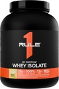 Regla 1 R1 Proteína Whey Isolate - con 25g Protein & 6g BCAA Exclusivamente de Fuentes hidrolizadas de recuperación de entrenamiento (5 libras*, Banana Crème)