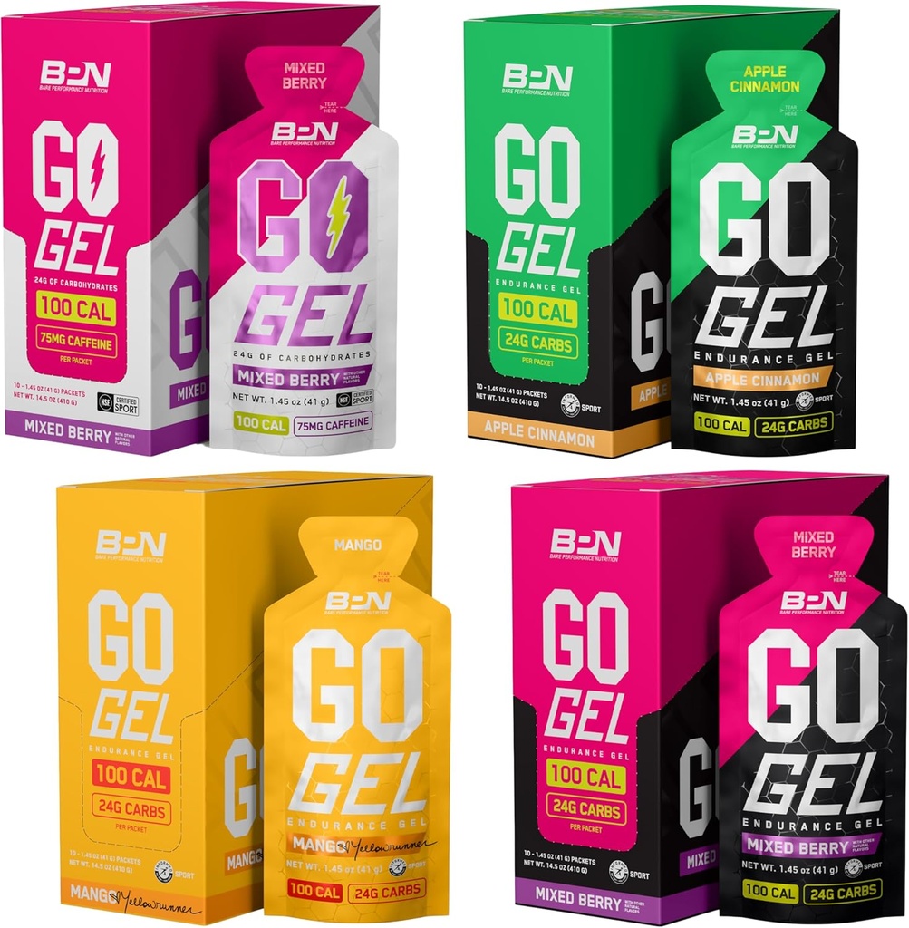 BARE PERFORMANCE NUTRITION BPN Go Gel Mega Variety Pack Bundle