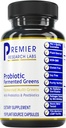 Premier Research Labs Probiotic Fermented Greens - Super Greens Supplement, Superfood Blend, Organic Vitamins with Probiotic - Daily Greens with Spinach, Chlorella, & More - 150 Powder Filled Capsules